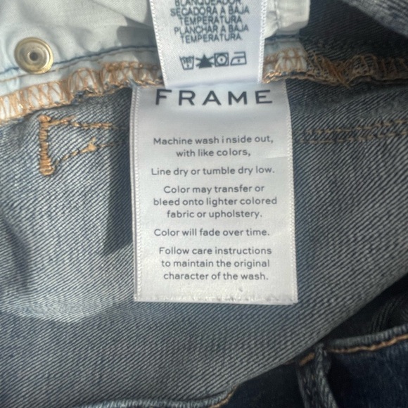 FRAME Le Skinny de Jeanne Jeans Women’s 27 Blue Stretch Mid-Rise - Picture 6 of 7